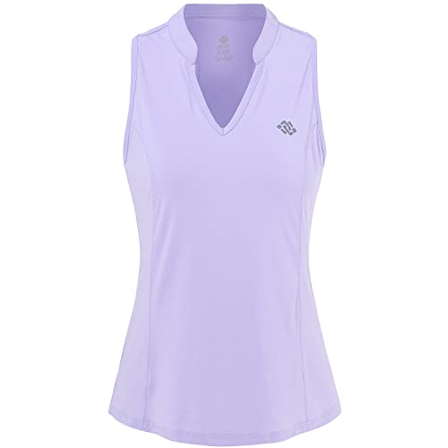 JINSHI Women's Sleeveless Workout Running Top Quick Dry Yoga Rackeback Tank Top Lightweight Activewear T-Shirt Purple Size XL