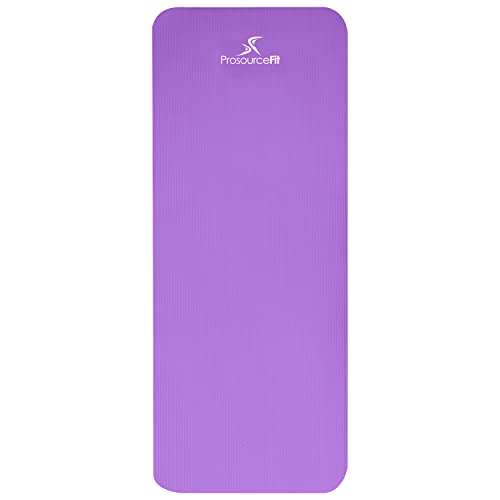 ProsourceFit Extra Thick Yoga and Pilates Mat, 1-Inch Thickness, Purple 1 Inches,ps-1998-etm-purple