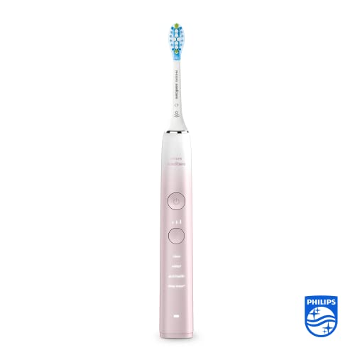 Philips Sonicare DiamondClean 9000 Series Power Electric Toothbrush Special Edition - Sonic Brush, Pink, with 1 x C3 Premium Plaque Control Brush Head (Model HX9911/84)