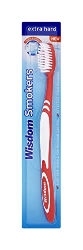 3 x Wisdom Smokers Extra Hard Brush Toothbrush