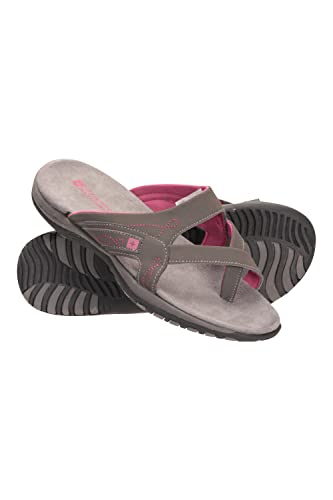 Mountain Warehouse Shoreline Womens Sandals - Breathable Ladies Shoes, Neoprene Lined Footwear, Microfibre Footbed - Best for Summer, Sports, Gym, Camping Grey Womens Shoe Size 7 UK