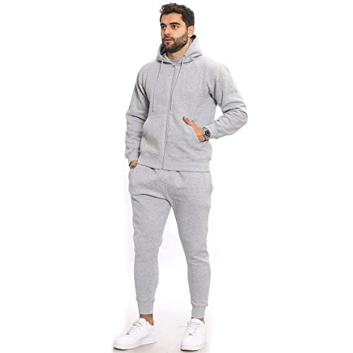 A2Z Mens Plain Tracksuit Hoodie with Joggers Sweatpants Casual Sports Activewear Set Adults S-4XL