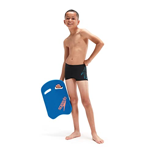 Speedo Boy's Hyper Boom Placement I Aquashort, Black/Bolt, 9-10 Years