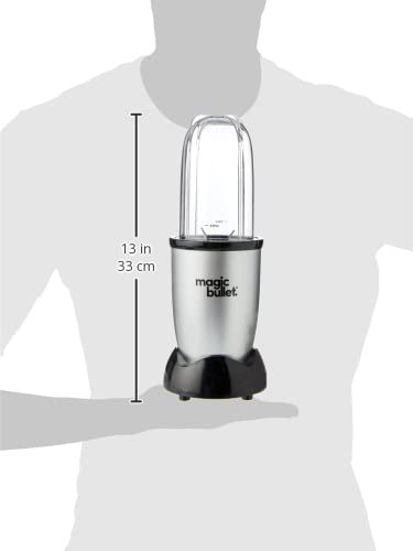 Magic Bullet 4pc Starter Kit - Includes 1 High Torque Power Base, 1 Tall Cup with Flip Top Lid & 1 Cross Blade - Food processor, Mixer, Blender & More All In One