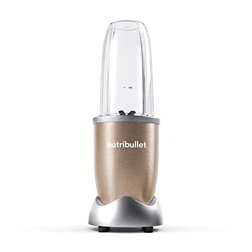 NutriBullet NBLP9 900W Blender Champagne Multi-Function Cold Beverage Smoothie Maker- 2 Cup Sizes and Stay Fresh Lid