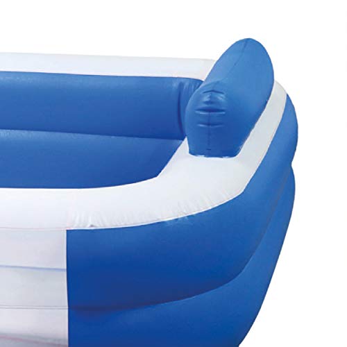 TP Giant Paddling Pool | Blue and White |195 x 145 x 40 cm | Pool for the Garden | For kids 3+