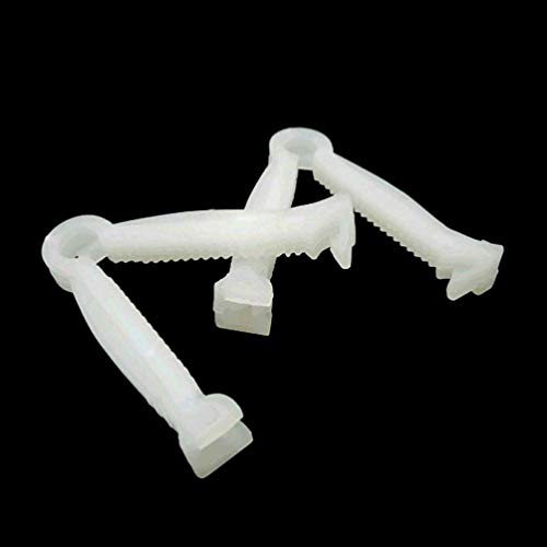 VILLCASE 100Pcs Disposable Umbilical Cord Clamps Cutting Umbilical Clamp Animal Reproduction Tools (Umbilical Cord Clip for Piglet, White)