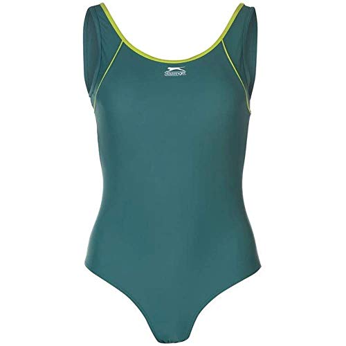 Ladies SLAZENGER Support Swimsuit / Swimming Costume - Black - Size 16