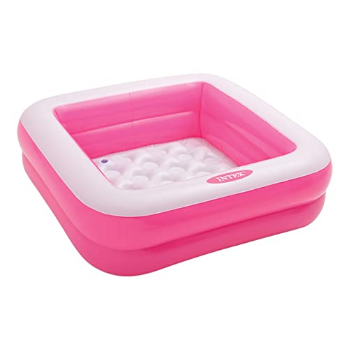 Intex inflatable square paddling pool 86x86x25 cm, Random Colors (pink or lime green), 1 unit