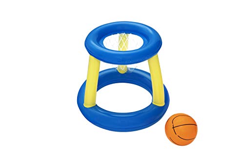 Bestway 52418 Splash N Hoop Inflatable Basketball Swimming Set, Floating Pool Game, Orange