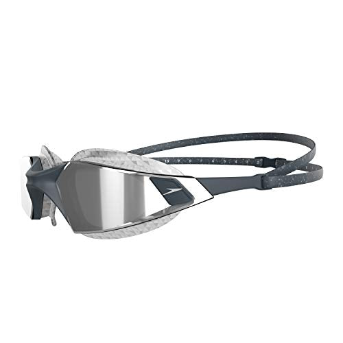 Speedo Unisex Adult Aquapulse Pro Mirror Swimming Goggles, Oxid Grey/Silver/Chrome, One Size