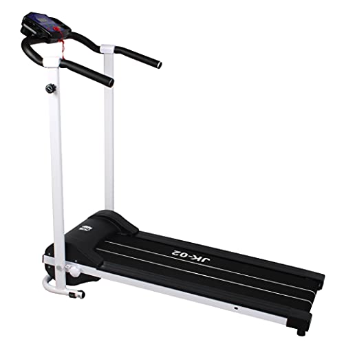 Treadmill For Home Office Foldable Portable Running Machine Jogging Walking Electric Folding Treadmills 99% Pre-Assembled Pre-Set Fitness Programs | JK02 Black