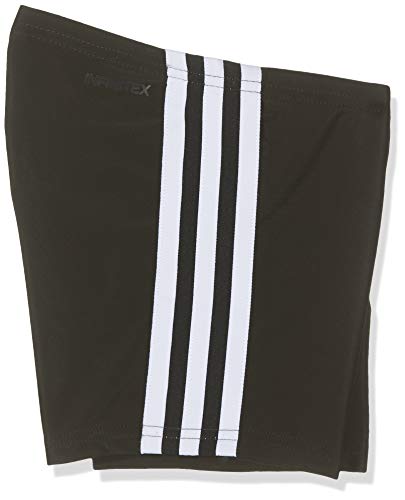 Adidas Boys' Fit Bx 3S Y Swimsuit, Black/White, Size 15-16