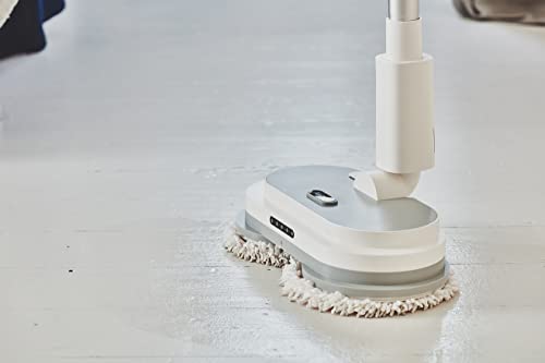 AirCraft PowerGlide City+ Compact Cordless Rechargeable Hard Floor Cleaner And Polisher With 8 Machine-Washable Microfibre Pads For Multi-Surface Cleaning at Home