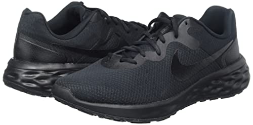 NIKE Men's Nike Revolution 6 Nn Sneaker, Black Black Dk Smoke Grey, 8 UK