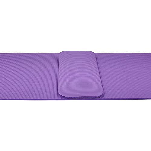 Balance From Go Yoga+ All-Purpose 1/2-Inch Extra Thick High Density Anti-Tear Exercise Yoga Mat and Knee Pad with Carrying Strap (Purple)