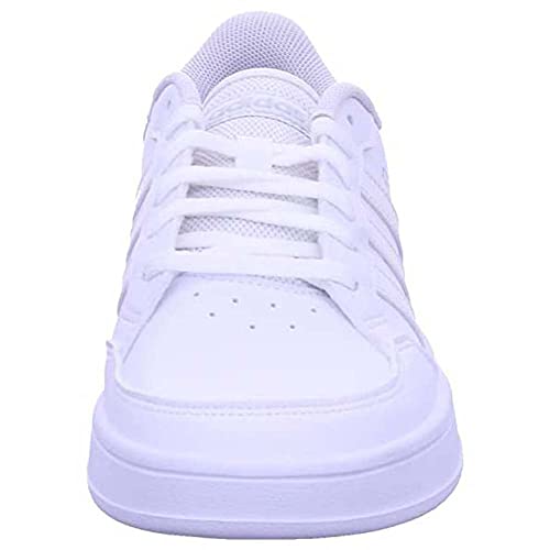 adidas Women's Breaknet Tennis Shoes, Ftwr White Zero Met Matte Silver, 5.5 UK