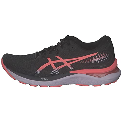 ASICS Women's Gel-Cumulus 24 Sneaker, Black/Papaya, 8.5 UK