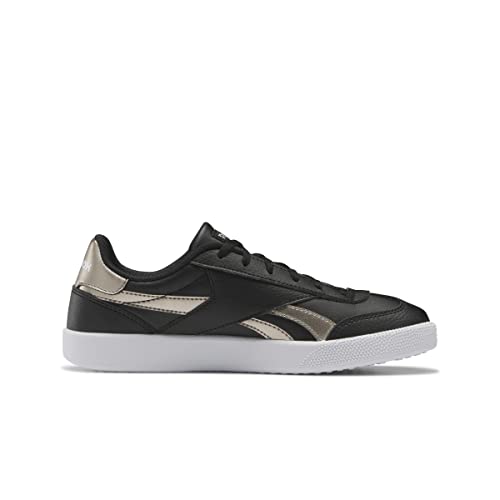 Reebok Women's Smash Edge S Sneaker, Core Black/Footwear White/Sleek Met, 8.5 UK