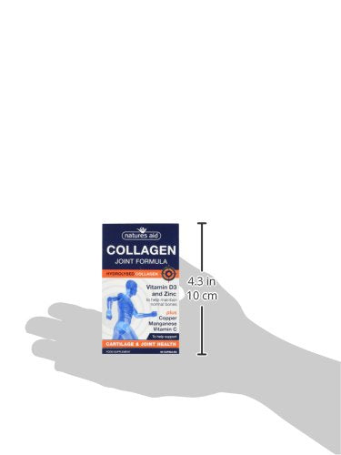 Natures Aid Collagen Joint Formula with Vitamin C, Copper and Manganese, Cartilage and Joint Health, 60 Capsules