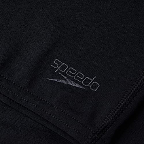 Speedo Boy's ECO Endurance+ Jammer, Comfortable Fit, Adjustable Design, Extra Flexibility, Quick Drying, Black, 9-10 Years