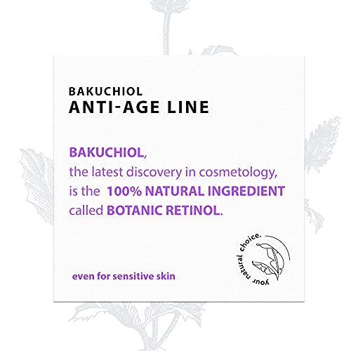 Miraculum Bakuchiol Anti-Aging Regenerating Day and Night Face Serum – Moisturising Face Serum with Vitamin C– Botanic Retinol - 4D Hyaluronic Acid Face Serum – Vegan Natural Face Serum - 30 ml