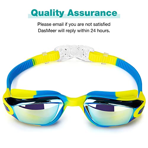 DasMeer Kids Swimming Goggles, Swim Goggles, No Leaking, Anti-fog, UV Protection for Boys & Girls Age 4,5,6,7,8