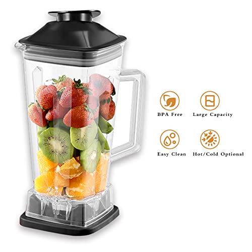 Blender Smoothie Maker 2000W with 15 Speed Control,2L BPA-Free Tritan Container, 6 Titanium Stainless Steel Blade,Jug Blender mixer High Speed Juicer/Ice/Smoothie/Frozen Dessert/Hot Soup/Nuts