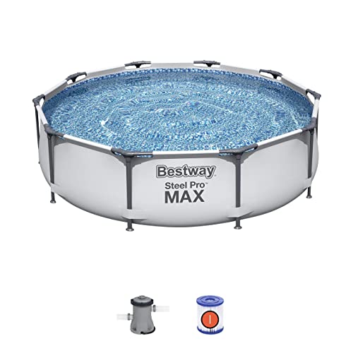 Bestway Steel Pro Frame Swimming Pool with Pump - 10 feet x 30 inch