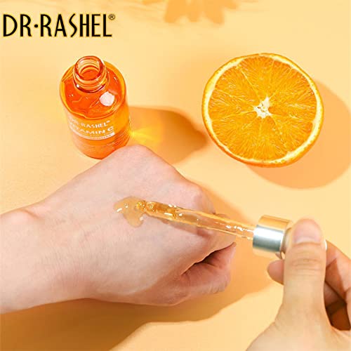 DR RASHEL Vitamin C Face Serum, Brightening & Anti-aging Facial Serum, Vitamin C Serum for Face with Hyaluronic Acid, Organic Vitamin C Serum for Face Dark Spots, Even Skin Tone, Lines & Wrinkles (1)