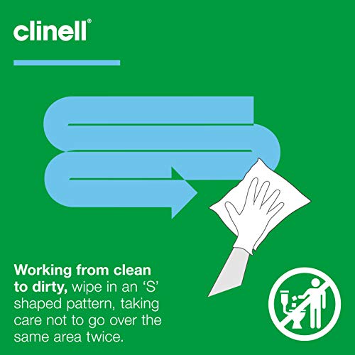 Clinell Universal Cleaning and Disinfectant Wipes for Surfaces (BCW200) - The Original Pack of 400 Regular Wipes - Multi Purpose Wipes, Kills 99.99% of Germs, Effective from 10 Seconds