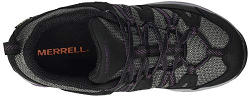 Merrell Women's Siren Sport 3 GTX Waterproof Walking Shoe, Black/Blackberry, 5