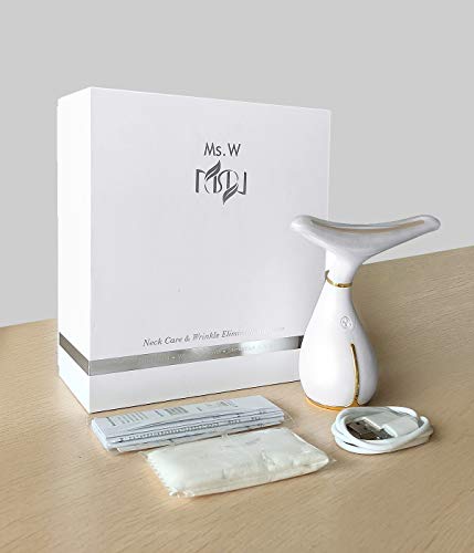 Ms.W Face Massager Electric, Skin Tightening Face Lift Beauty Products, Beauty Toning Devices Mothers Day Gifts for Women, 45℃ ± 5℃ Heat Anti Aging Wrinkle Facial Machine, 3 Modes, USB Rechargeable