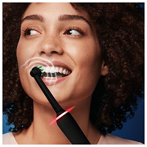 Oral-B Pro 3 Electric Toothbrush with Smart Pressure Sensor, 1 Cross Action Toothbrush Head, 3 Modes with Teeth Whitening, Gifts for Men/Women, 2 Pin UK Plug, 3000, Black