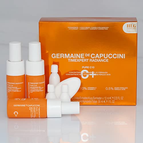 GERMAINE DE CAPUCCINI - Timexpert Radiance C+ | serum concentrate vitamins C, E and Ferulic - light serum for stretched and disabled skin - 3 x 10 ml