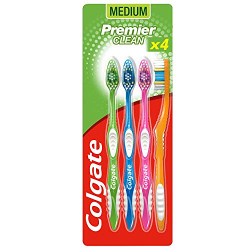 A - Z Colgate Toothbrush Premier Clean 4 Pack White