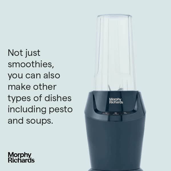 Morphy Richards Compact Blender- Blue - 1000w - 700ml & 500ml - 3 speeds - Seal & Sip lid - 403060