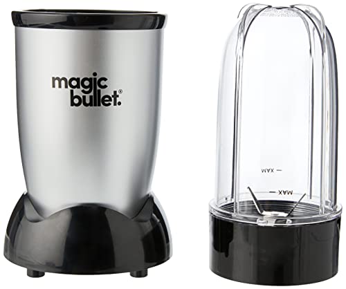 Magic Bullet 4pc Starter Kit - Includes 1 High Torque Power Base, 1 Tall Cup with Flip Top Lid & 1 Cross Blade - Food processor, Mixer, Blender & More All In One