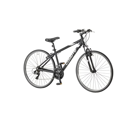 Coyote URBAN Gents's Hybrid Bike With 700C Wheels 17.5-Inch Frame, 18-Speed Shimano Gearing & Shimano EZ Fire Shifters,V-Brake, BLACK Colour