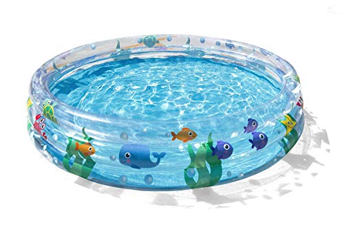 Bestway BW51004-21 BW51004-20 Inflatable Play Pool, Deep Dive 3-Ring sea theme for kids