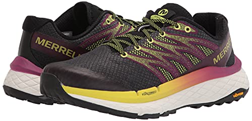 Merrell Women's Rubato Trail Running Shoe, HV Black, 8 UK