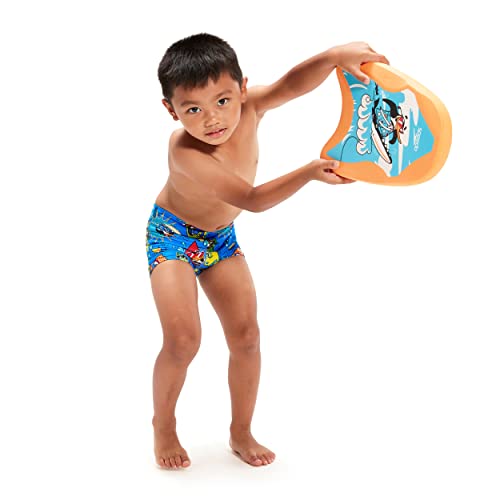 Speedo Boy's Learn To Swim Illover I Aquashort, Bondi/Canary/Cherry Pink, 4 Years