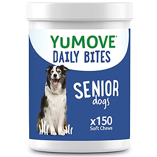 YuMOVE Daily Bites For Senior Dogs | High Strength Hip and Joint Supplement| Aged 9+ | 150 Chews & YuMOVE Senior Dog | High Strength Hip and Joint Supplement Designed for Older| Aged 9+ | 120 Tablets