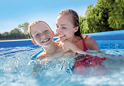 Inflatable Paddling Pool for Adults and Kids - Garden Family Oval Swim Centre - Swimming Pool For Kids 8ft - Large Swimming Pool For Children