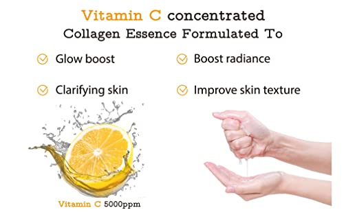 MEAROSA NEW Vitamin C Collagen Firming Facial Sheet Mask Korean Skin Care Hydrating & Nourishing Premium Quality Natural ingredients Essence Sensitive skin(8 Variety pack 25ml)