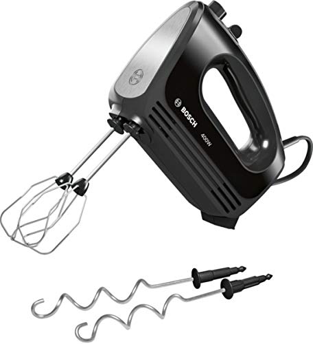 Bosch CleverMixx MFQ2420BGB Hand Mixer, 400 W - Black & Stainless Steel