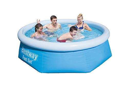 Bestway 57265 Round Kids Inflatable Paddling Pool, Fast Set, 8 ft