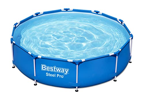 Bestway 56677 Steel Pro Framepool ohne Pumpe, rund, Ø305 x 76 cm Pool, Blue