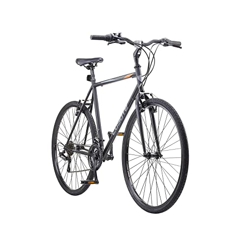 Coyote ABSOLUTE Gent's HYBRID Bike With 700C Wheels 18-Inch Steel Frame, 18 speed Sunrun Gearing, V-Brake, Black Colour