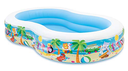 Intex 56490NP Swim Centre Paradise Seaside Pool - white/blue